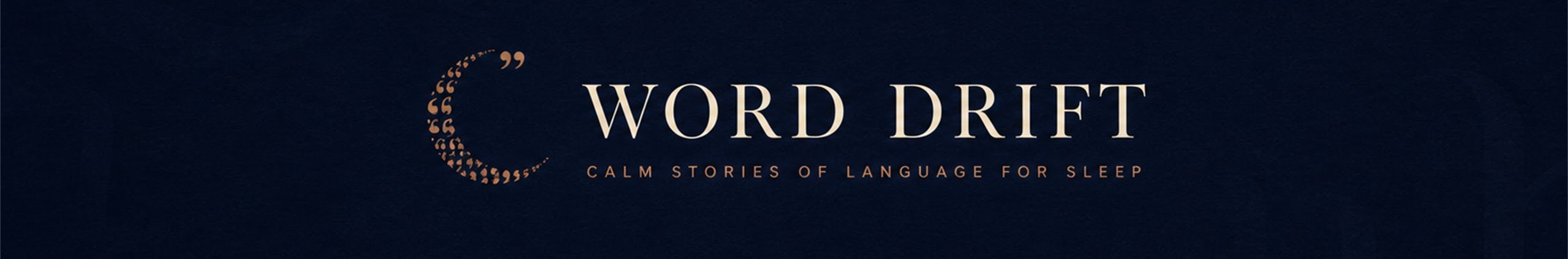 Word Drift: calm stories of language for sleep